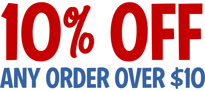 10% Off Any Order Over $10 CODE: 10WS